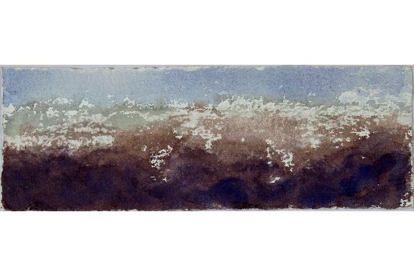 Wish you were Here IV, aquarelle sur papier Saint Armand, 9x3p.